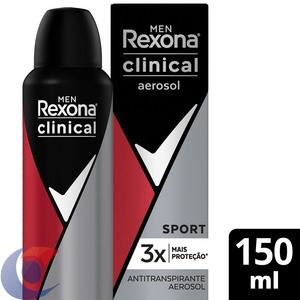 Desodorante Aerosol Rexona Clinical Men Sport 150ml