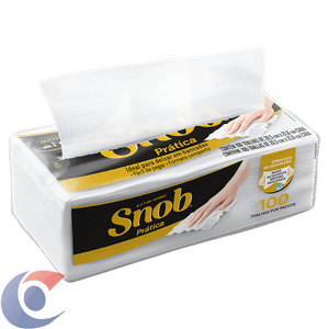 Toalha De Papel Folha Dupla Snob Prática Pacote 100 Folhas