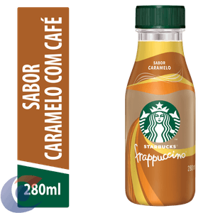 Bebida Láctea Uht Caramelo Com Café Starbucks Frappuccino 280ml