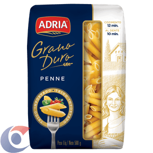 Macarrão Grano Duro Penne Adria 500g Sêmola