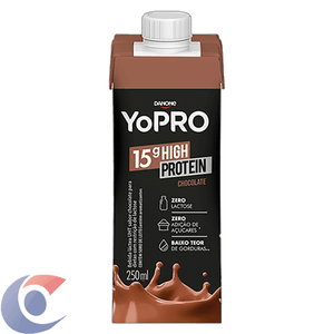 Bebida Láctea Yopro Zero Lactose Chocolate 15g De Proteínas 250ml