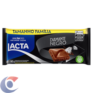 Chocolate Tablete Lacta 145g Diamante Negro