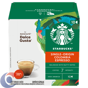 Café Em Capsula Torrado E Moido Espresso Starbucks Single Origin Colombia 55g 10 Un