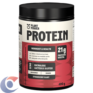 Proteina Vegetal Pó Morango Dream Plant Power Protein Pote 490g