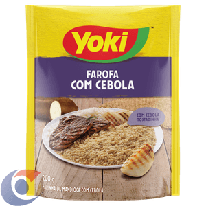 Farofa De Mandioca Com Cebola Yoki Sache 200g