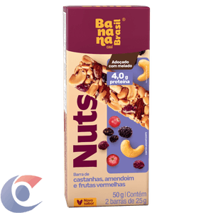 Nuts Banana Brasil 50g Castanhas E Frutas