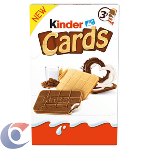 Wafer Polenês Kinder Cards 76,8g Creme de Leite e Avelã