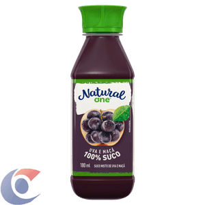 Suco Uva E Maça Natural One Ambiente Garrafa 180ml