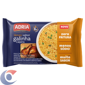Macarrão Instantâneo Adria Galinha Caipira 75g