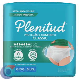 Roupa Íntima Plenitud Classic G/Xg C/8
