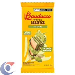 Biscoito Waffer Maxi Pistache Bauducco 104 G