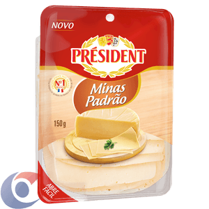 Queijo Minas Padrão Fatiado President 150g