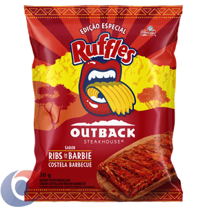 Batata Frita Ondulada Costela Barbecue Elma Chips Outback 30g