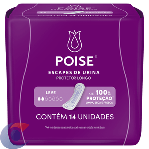Protetor Poise Escape De Urina Longo Sem Abas C/8un
