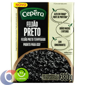 Feijão Preto Em Conserva Cepera Caixa 380g