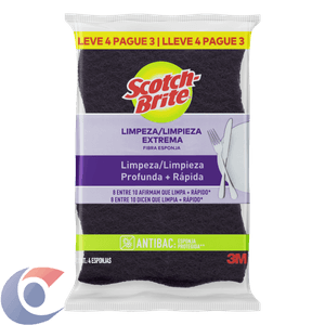 ESPONJA SCOTH BRITE 4UN LIMP EXT PROM