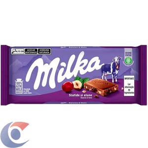 CHOC MILKA 100G RAISIN