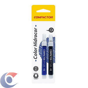 Caneta Compactor Color Hidrocor Azul E Preta 2 Un