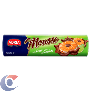 Biscoito Recheado Adria 130g Limão Com Chocolate
