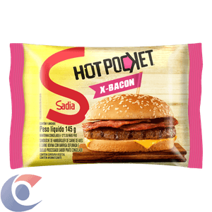 Hambúrguer Sadia Hot Pocket X-Bacon 145g