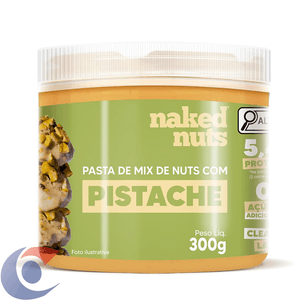 Pasta De Amendoim 300g Naked Nuts Com Pedaços De Pitaches