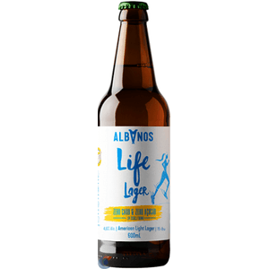 Cerveja Nacional Albanos Life Lager 600ml