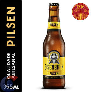 Cerveja Eisenbahn Pilsen Puro Malte Long Neck 355ml