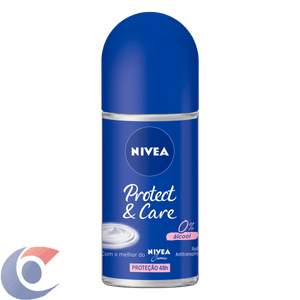 Desodorante Rollon Nivea Protect & Care Feminino 50ml