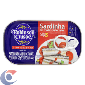 Sardinha Robinson Crusoe Molho De Tomate 125g