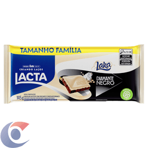 Chocolate Tablete Lacta 145g Laka Diamante Negro