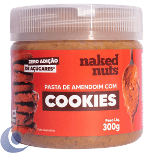 Pasta De Amendoim Com Cookies De Chocolate Naked Nuts 300g