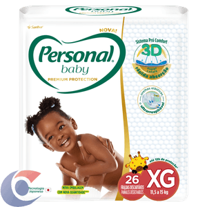 Fralda Descartavel Personal Baby Premium Protection Xg 26 Un