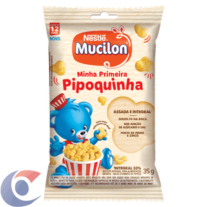 Biscoito Integral Milho Mucilon Minha Primeira Pipoquinha 35g