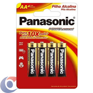 Pilha Panasonic Alcalina Pequena 4 Un