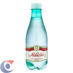 Água Mineral Natural Com Gás São Lourenço Garrafa 300ml
