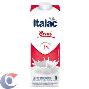 Leite Uht Semidesnatado Italac 1l
