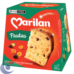 Panettone Com Frutas Cristalizadas E Uvas Passas Marilan 400g