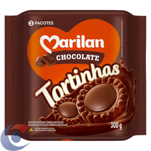 Biscoito Tortinha Marilan Chocolate 300g