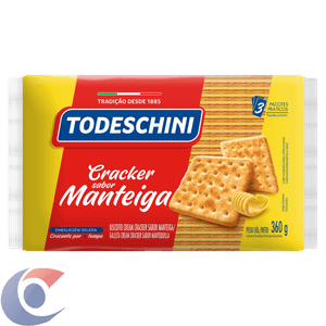 Biscoito Cream Cracker Todeschini Manteiga 360g
