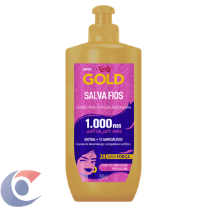 Creme Para Pentear Antiquebra Niely Gold Salva Fios Frasco 250ml
