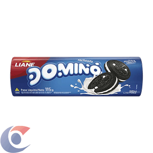 Biscoito Recheado Liane Dominó Sabor Baunilha 115g