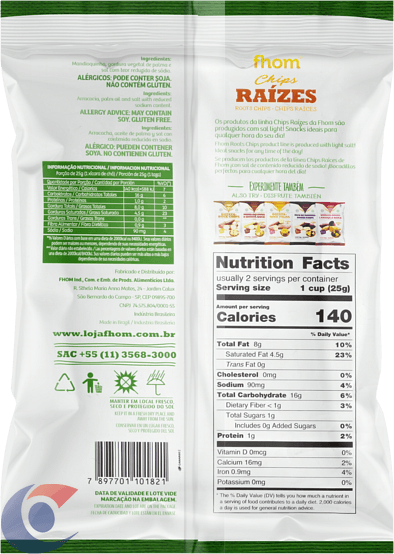 CHIPS-MANDIOQ-FHOM-VEG-45G