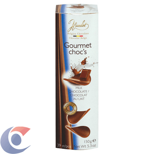 Folhas De Chocolate Belga Hamlet Gourmet Chocolate Ao Leite 150g