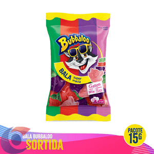 Bala Bubbaloo Sortidas 15g
