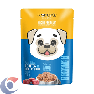 Alimento Cães Casa De Mãe 85g Porte Pequeno Carne