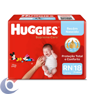 Fralda Huggies Natcare Jumbo Recém Nascido Com 18