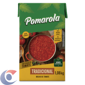 Molho De Tomate Pomarola Tradicional Tp 1,06kg
