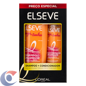 Kit Shampoo 375ml + Condicionador 170ml Elseve Longo Dos Sonhos