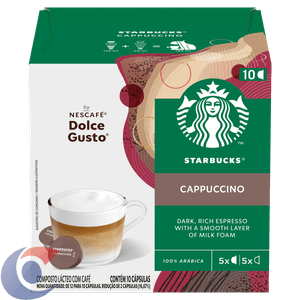 Cappuccino Em Capsula Starbucks 100g 10 Un