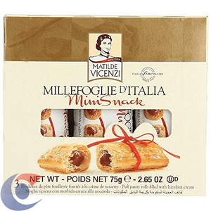 Biscoito Italiano Folhado Vicenzi Minisnack Recheado Com Creme 75g